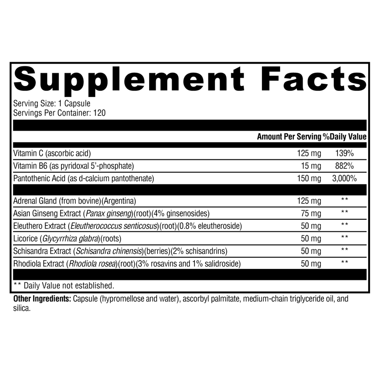Adrenaliv 120 Capsules
