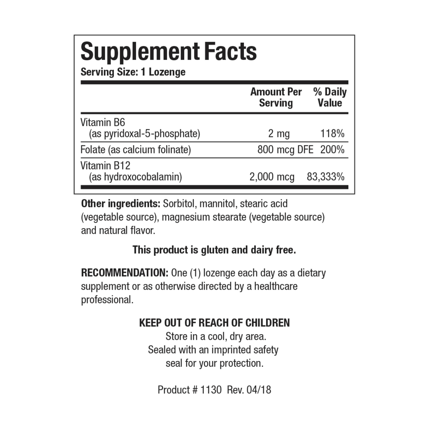 B12-2000 Lozenges