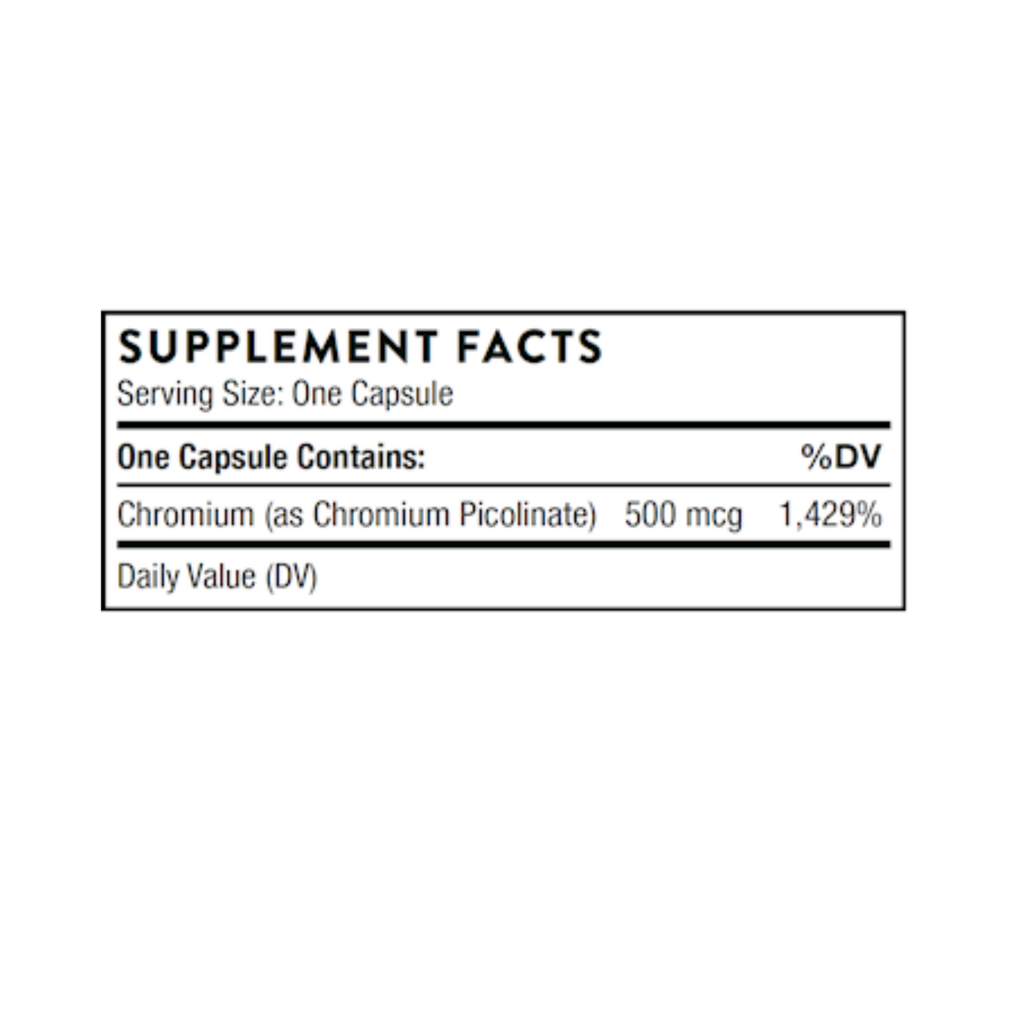 Chromium Picolinate 60 caps