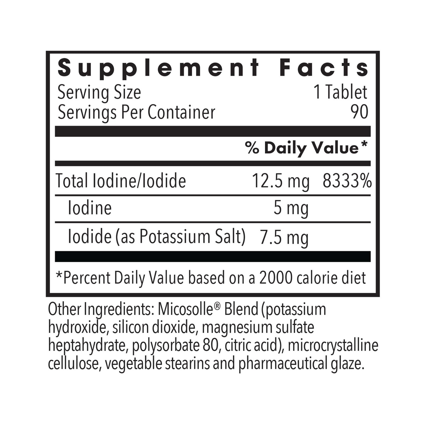 Optimox Iodoral 12.5 mg 90ct