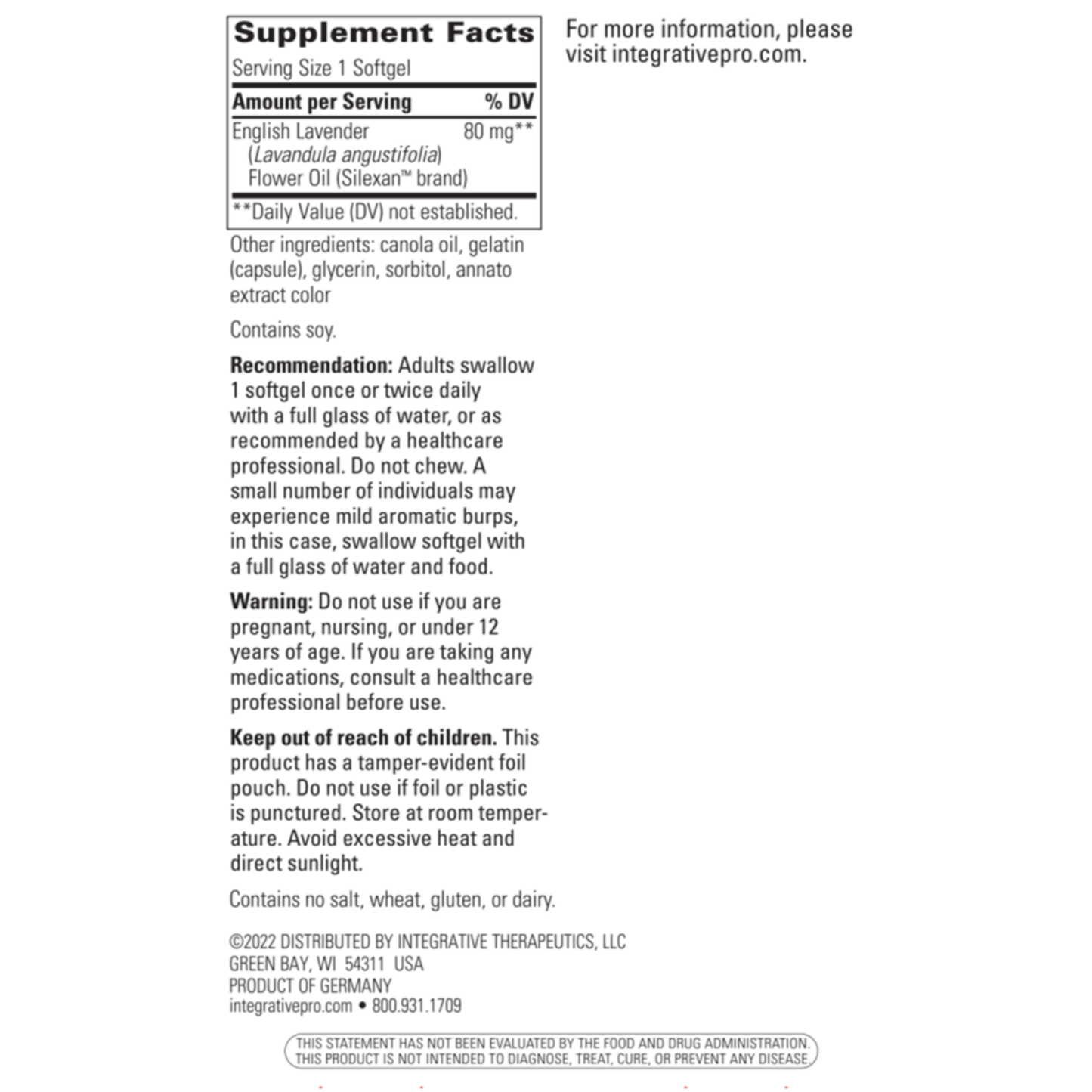 Lavela WS 1265 60 softgels