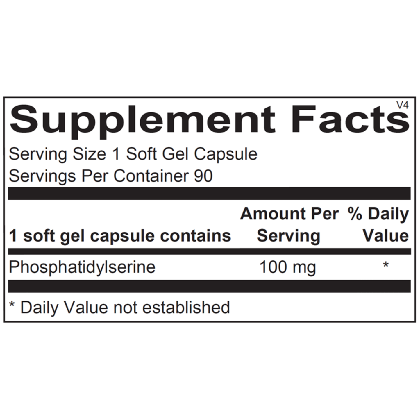 Phosphatidylserine 90ct