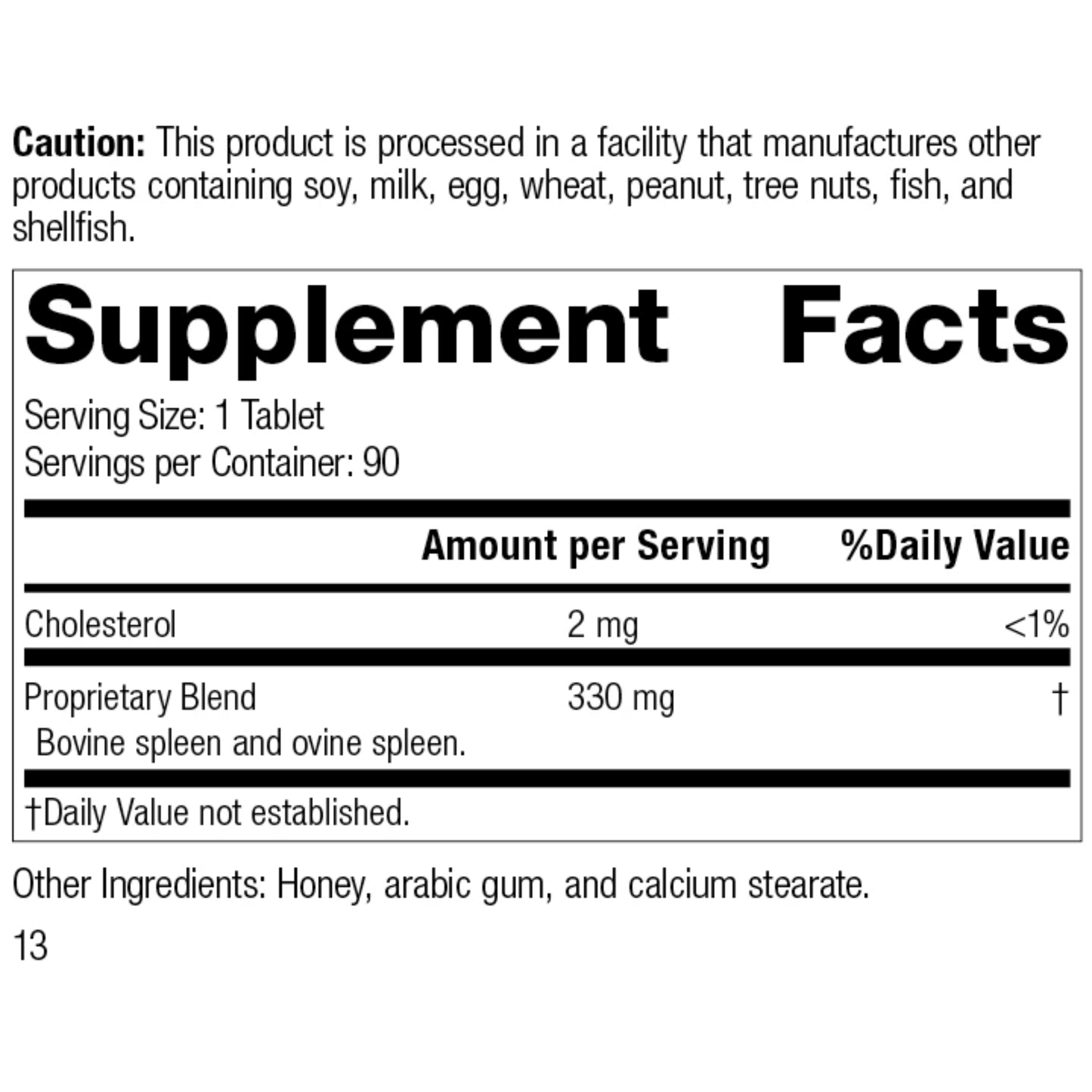 Spleen Desiccated