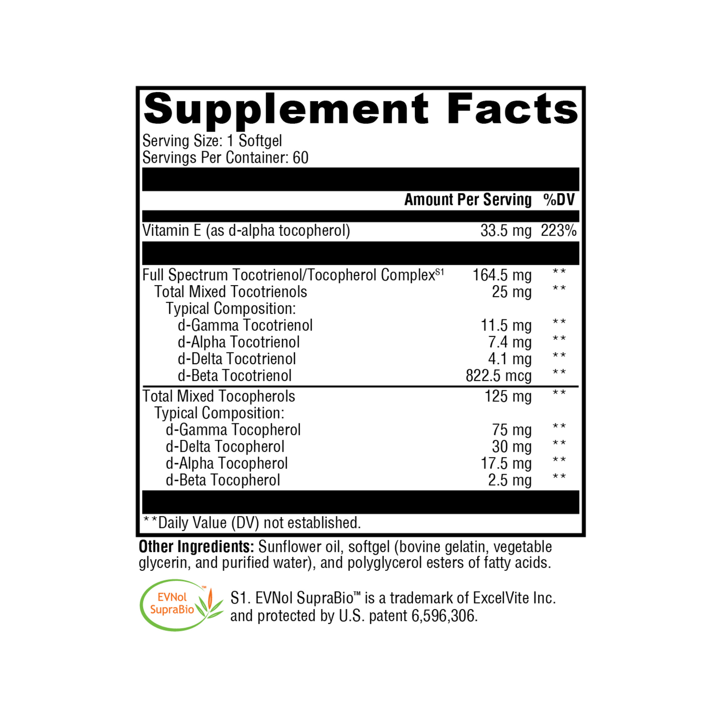 Xcellent E 60 Softgels