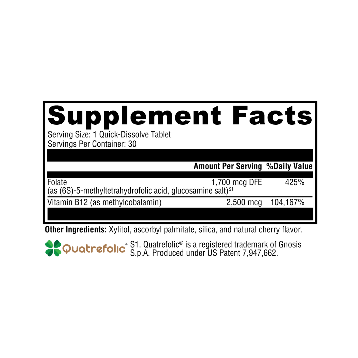 5-MTHF Plus B12 Cherry