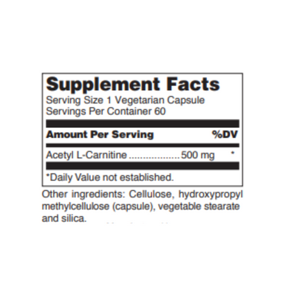 ACETYL-L-CARNITINE 500 mg 60 caps