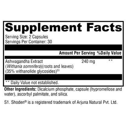 Ashwagandha 35 60 Capsules