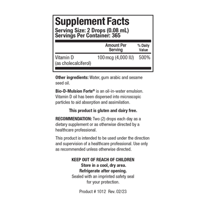 Bio-D-Mulsion Forte 1oz