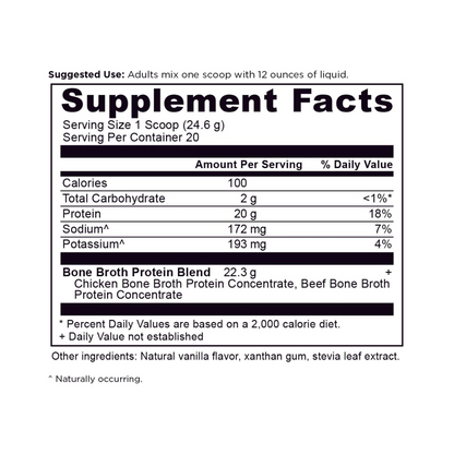 Bone Broth Protein Vanilla 20 serv