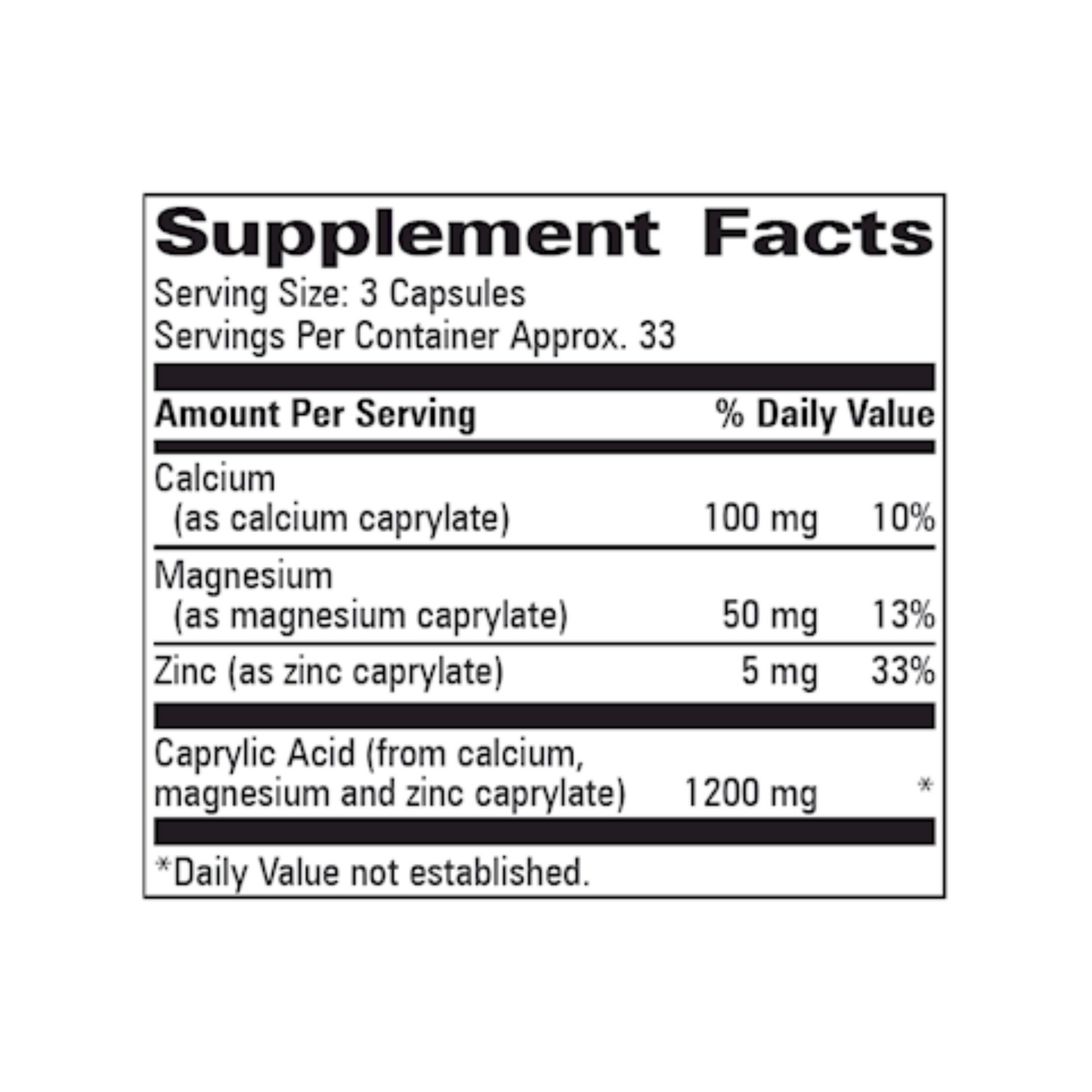 Caprylate Complex 100 caps