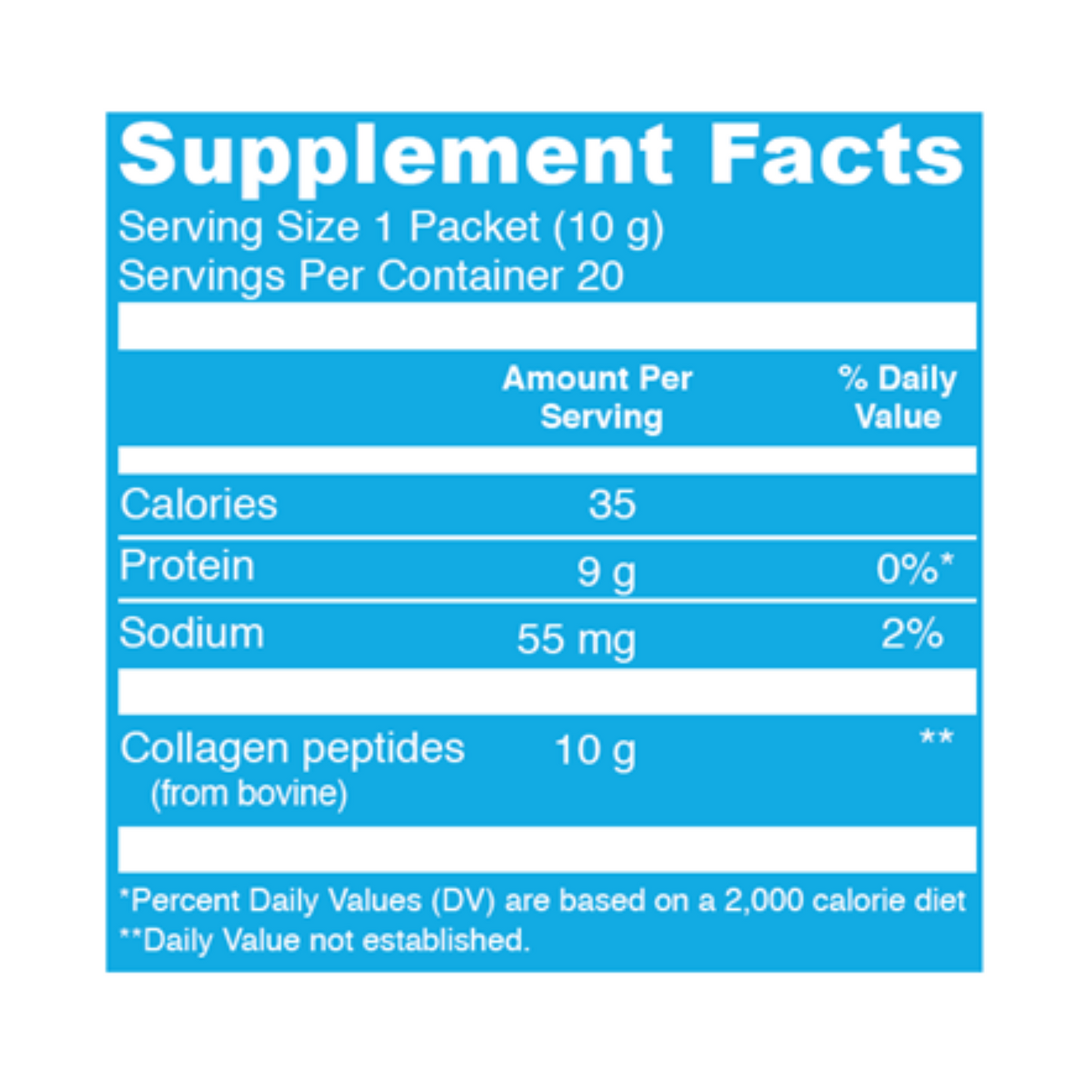 Collagen Peptides Unflavored 20 pkts