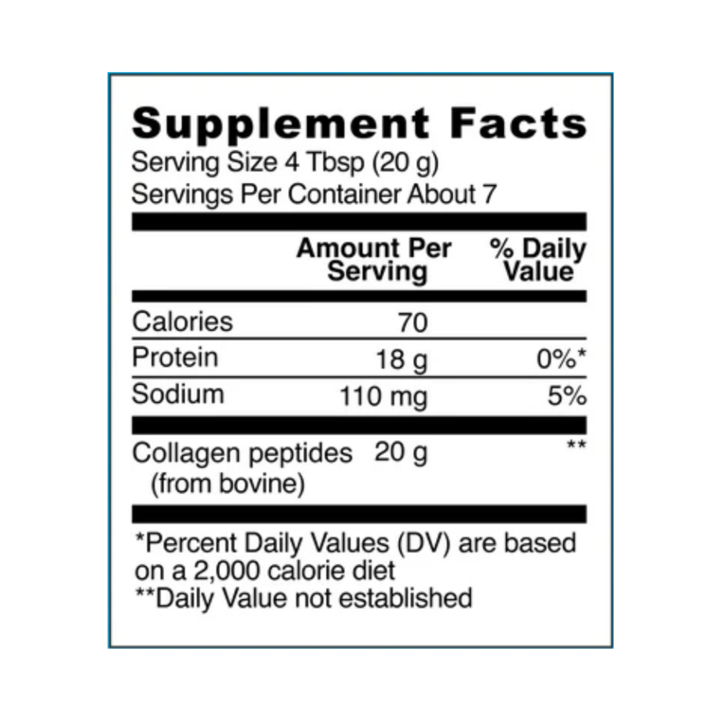 Collagen Peptides Unflavored