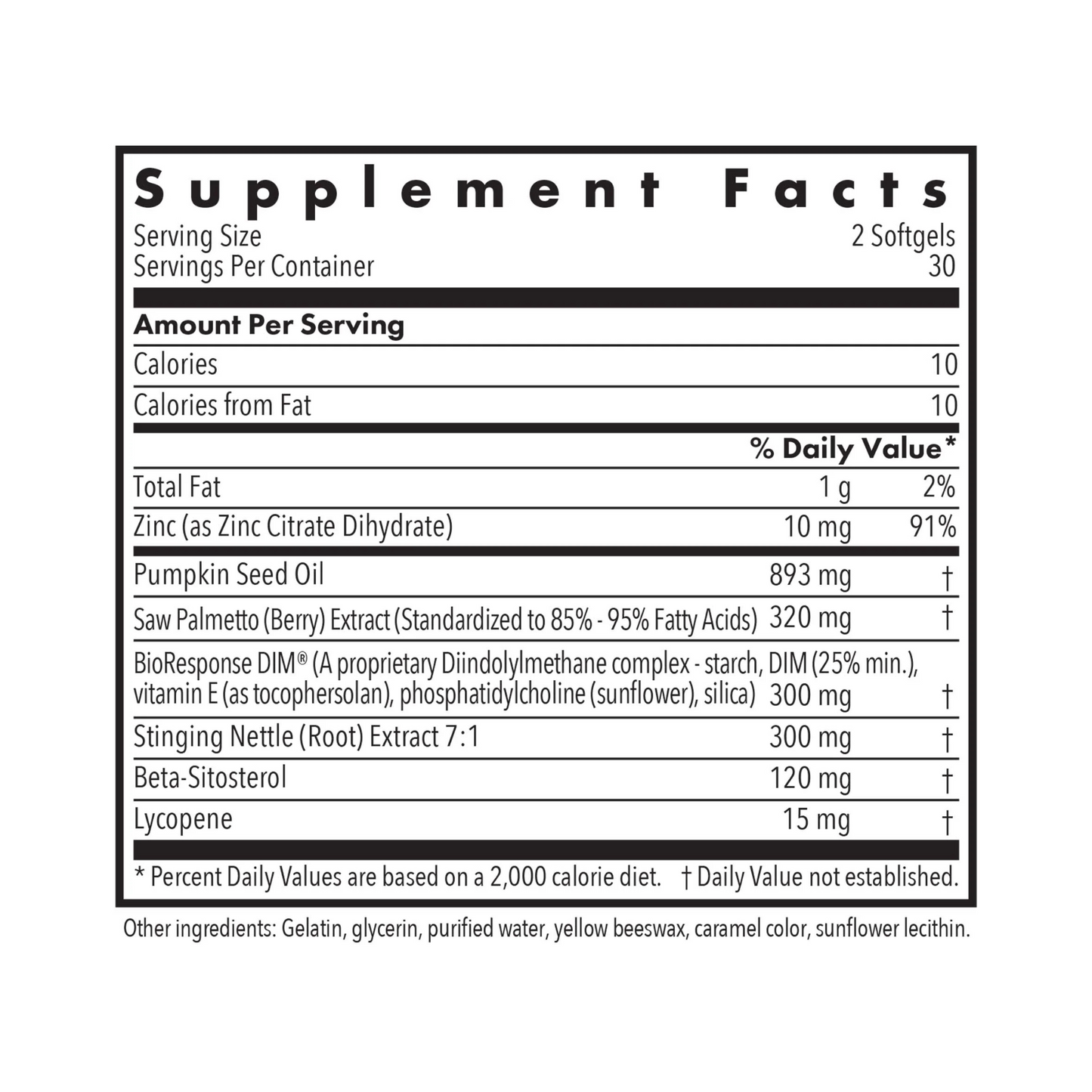 DIM Palmetto Prostate Formula 60 gels