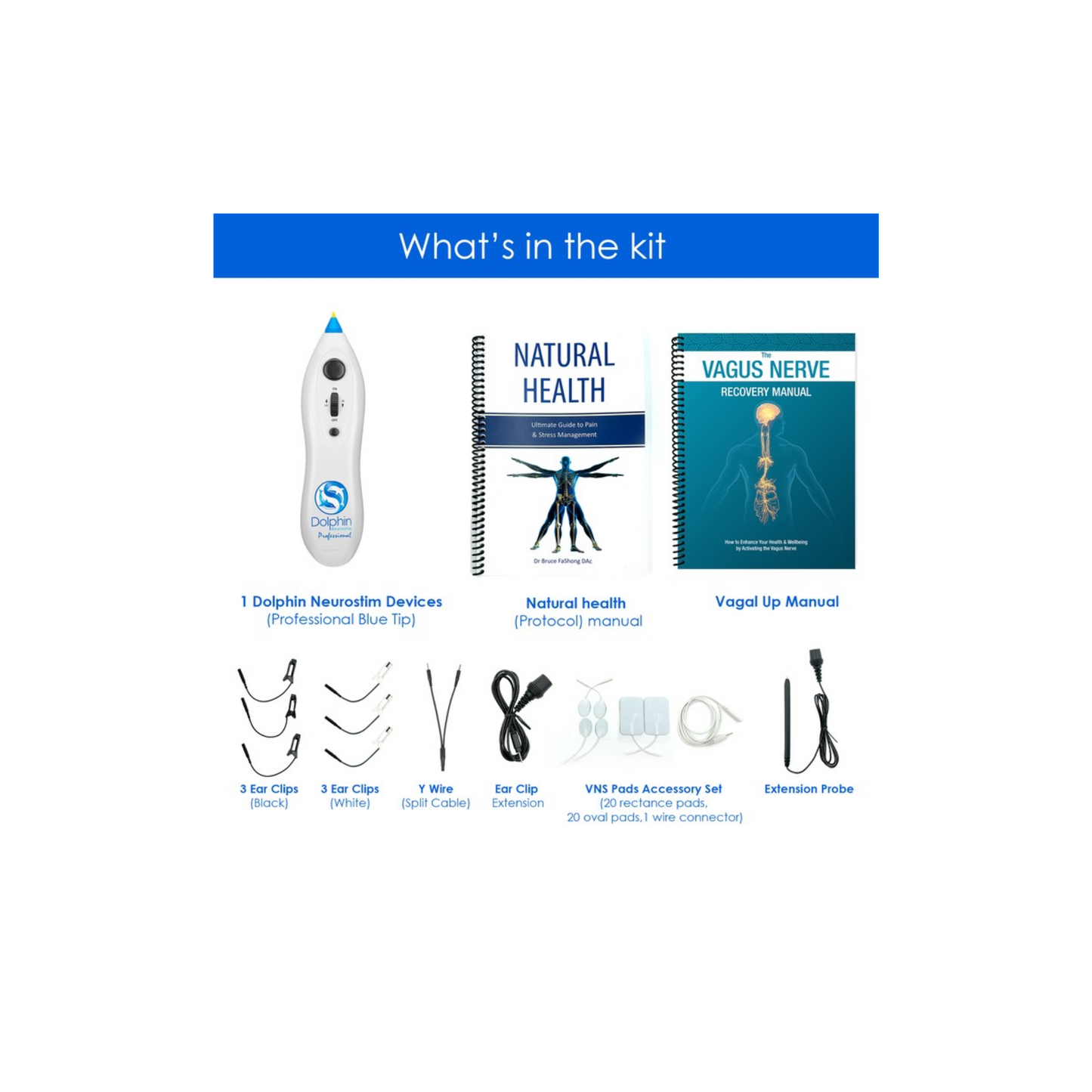 DOLPHIN PRO PAIN MANAGEMENT + VAGUS NERVE STIM KIT