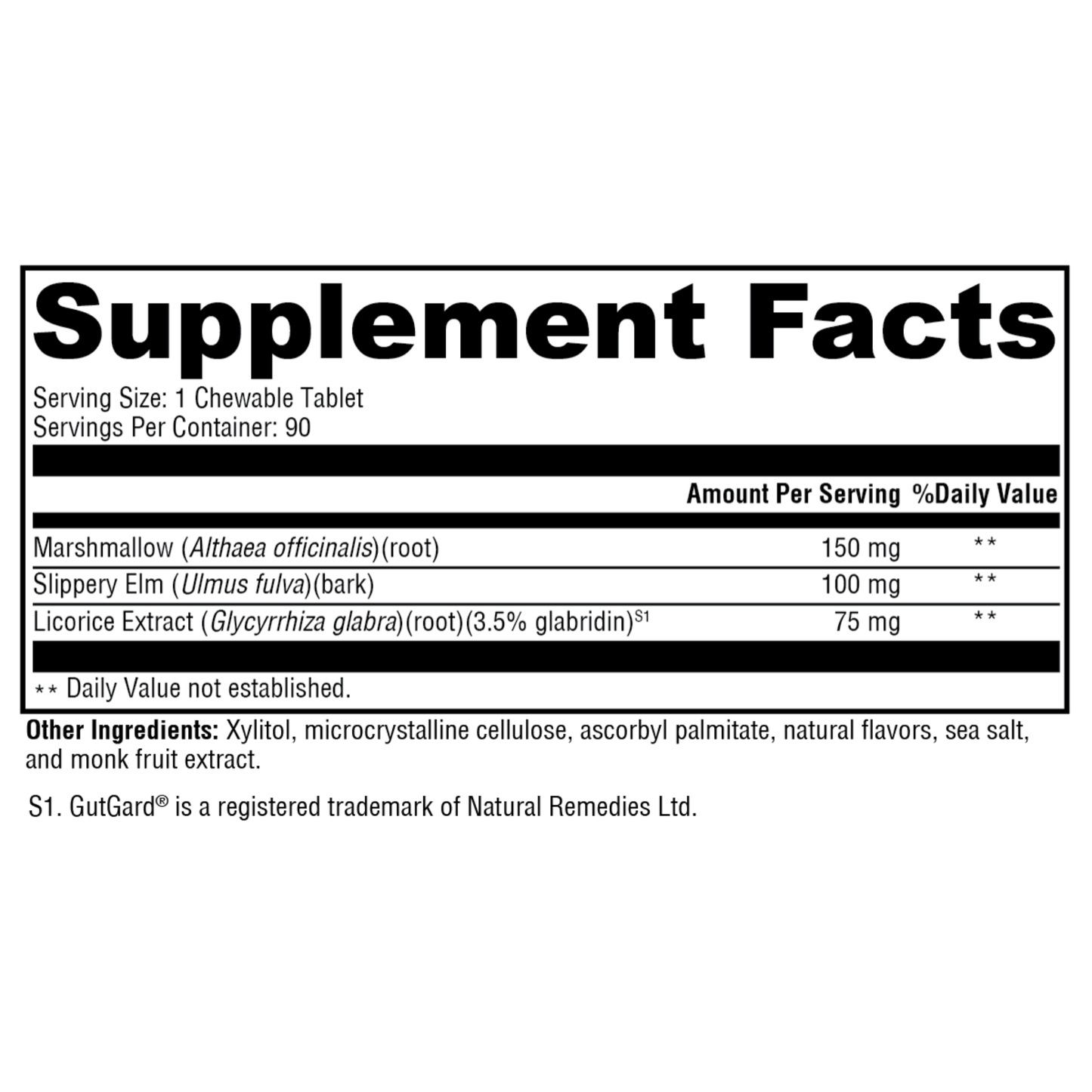 GI Soothe Chocolate 90 Tablets