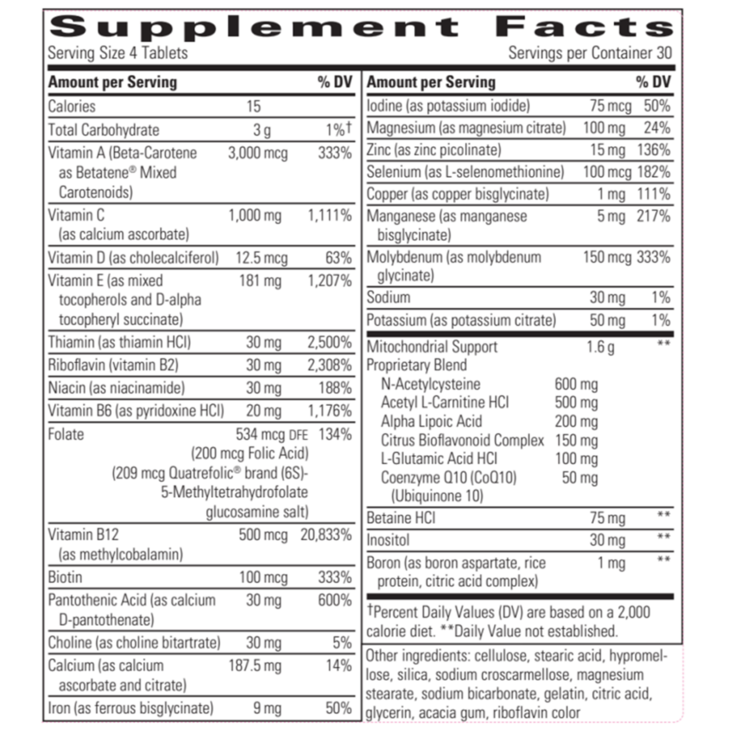 K-Pax Mitonutrients 120 tabs