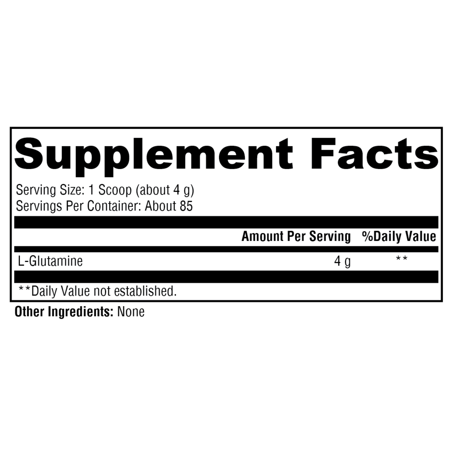 L-Glutamine 85 Servings