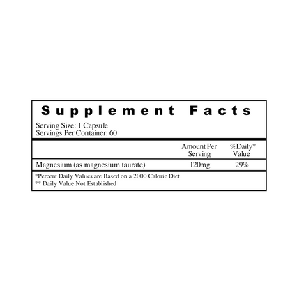 Magnesium Taurate 120 mg