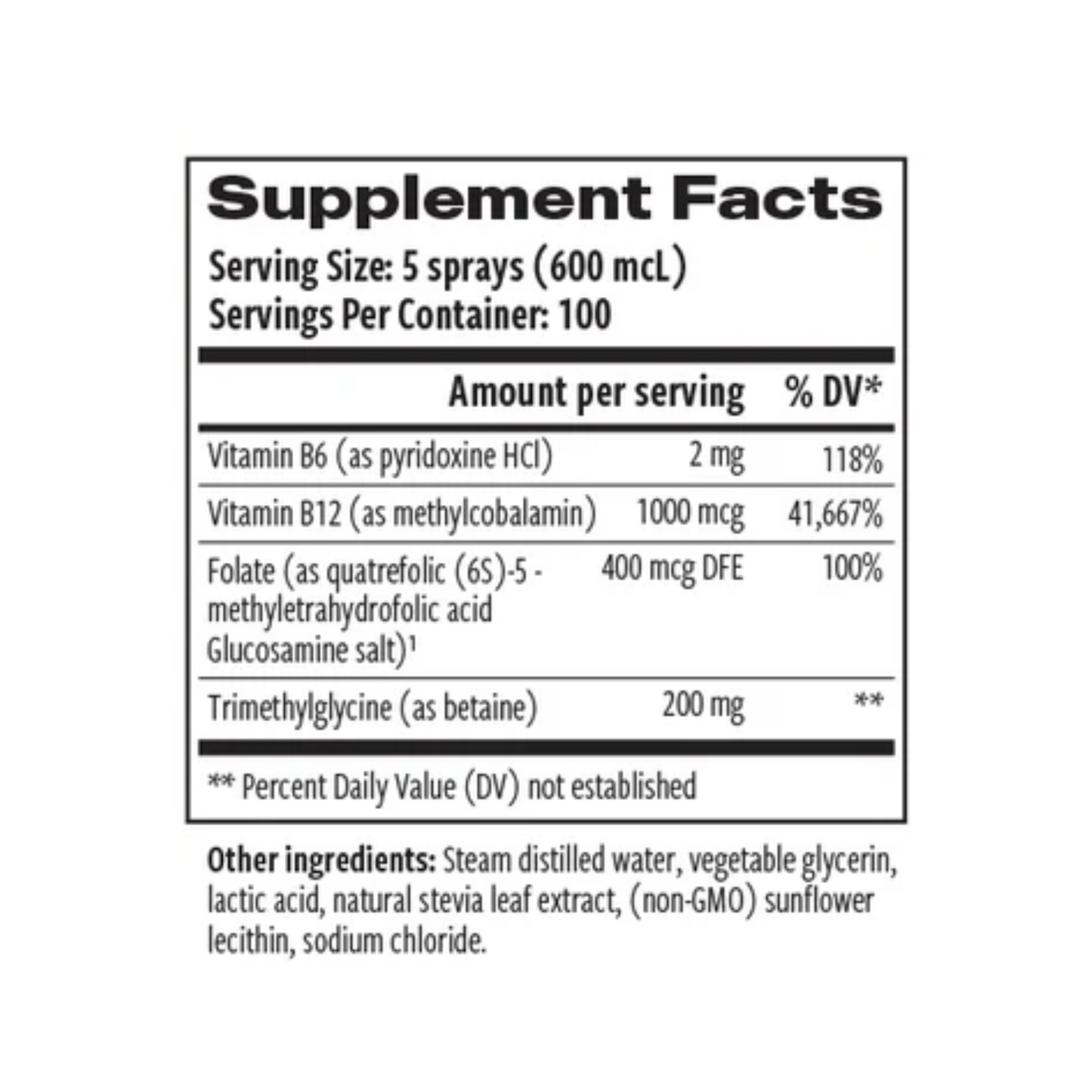 Methyl-B12 Liposome Spray