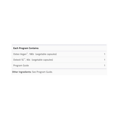 Osteo Vegan Program