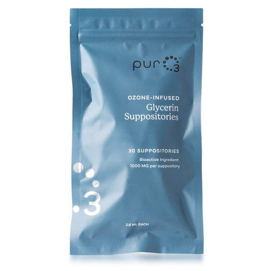 Ozone-Infused Glycerin Suppositories