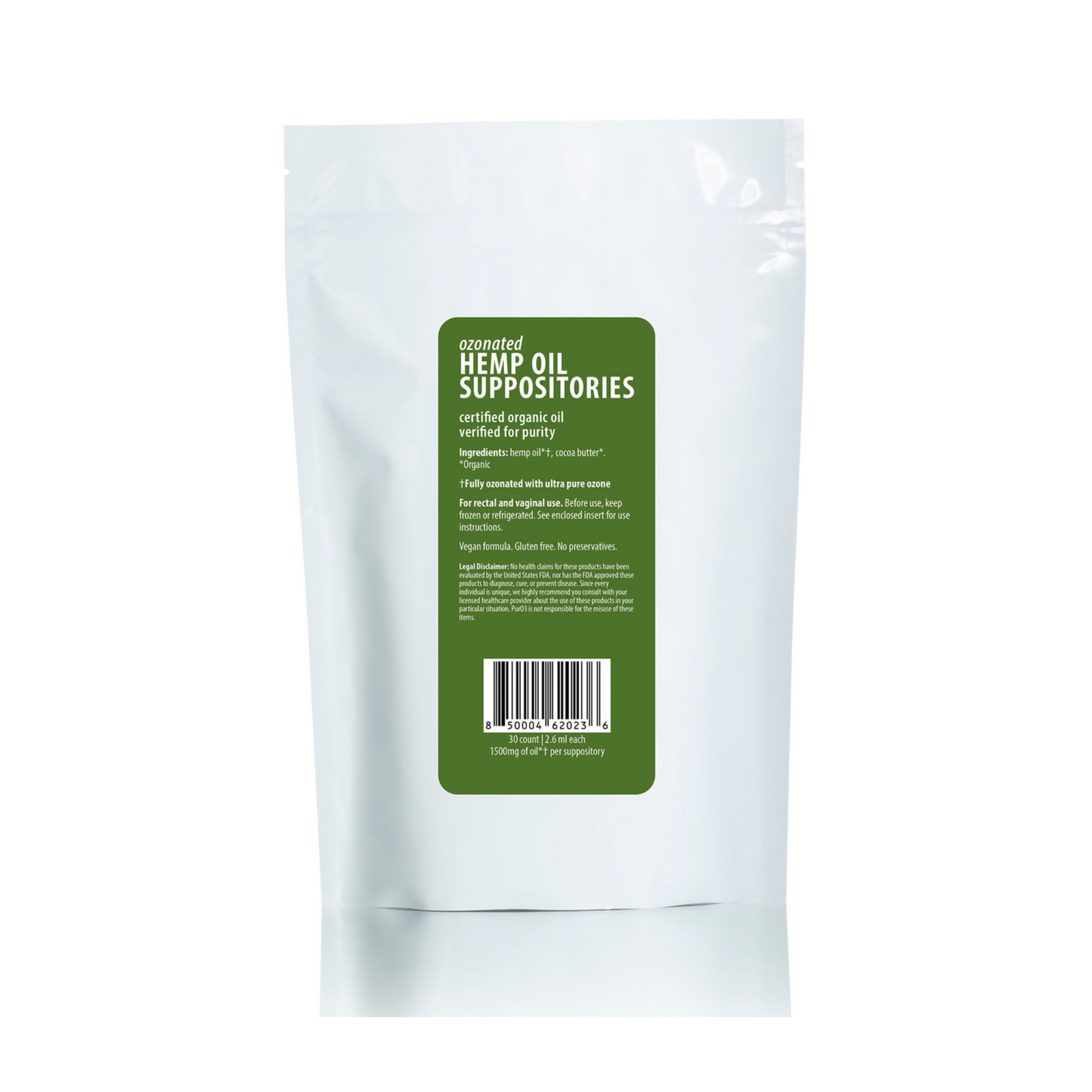 Ozone-Infused Hemp Oil Suppositories