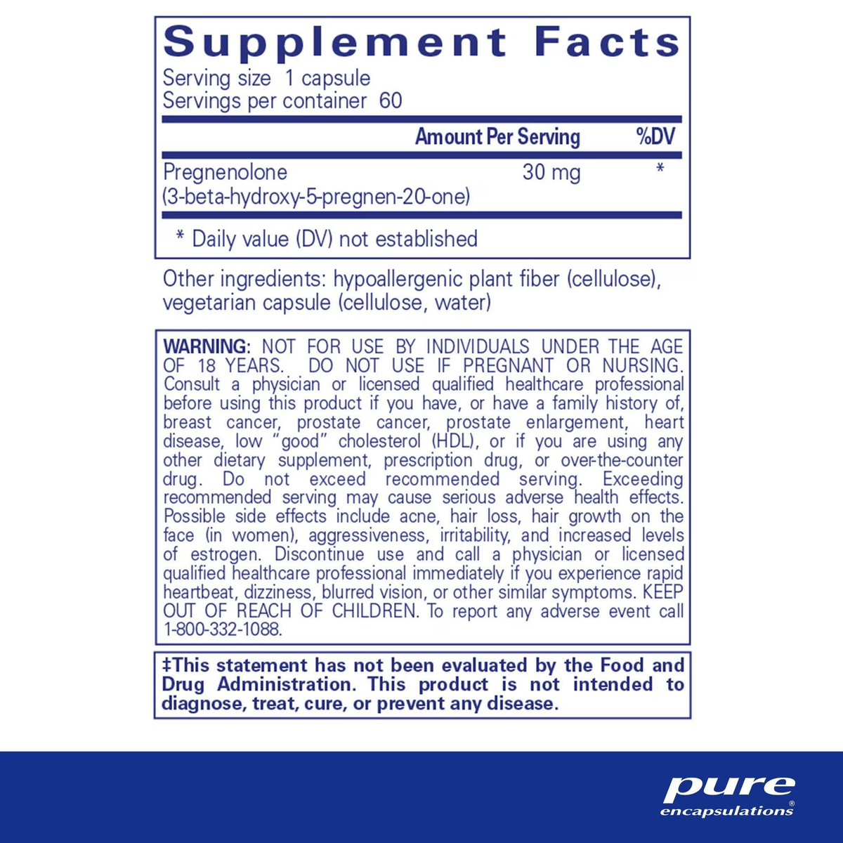 Pregnenolone 30 mg