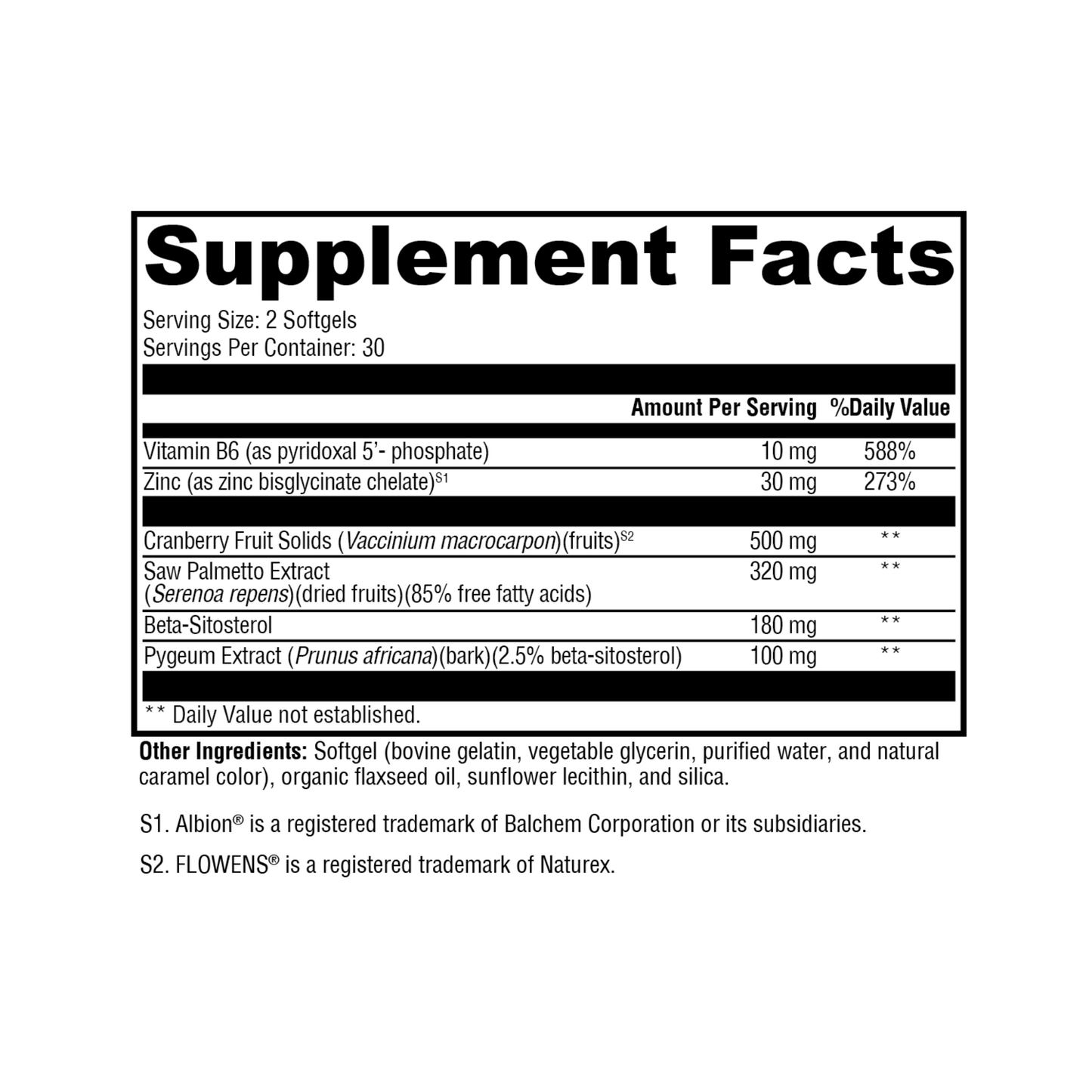 Prostate FLO 60 Softgels