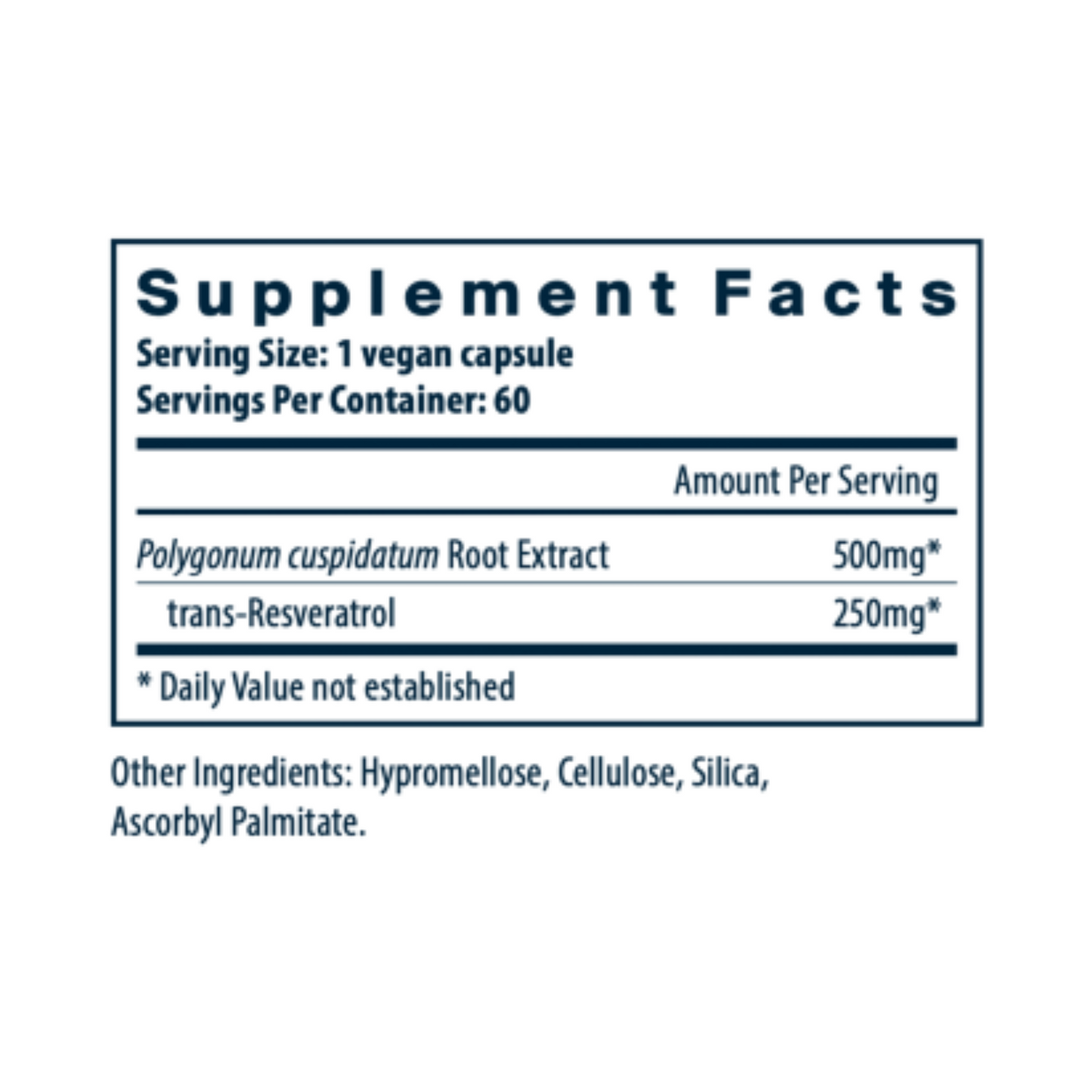 Resveratrol 500mg 60 vcaps
