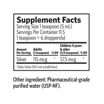 Silver Bio-Active Hydrosol-Pro D 2 fl oz