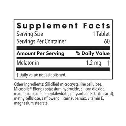 Slow Motion Melatonin 1.2mg 60 tabs