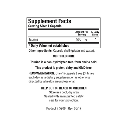 Taurine 100ct