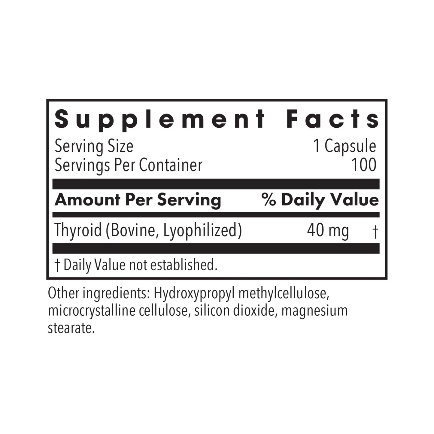 Thyroid 100 vegcaps