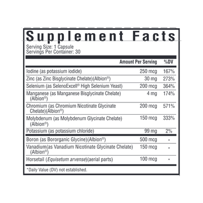 Trace Minerals Complex II 30 vegcaps