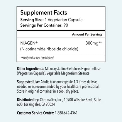 Tru Niagen 300mg - 90 Capsules